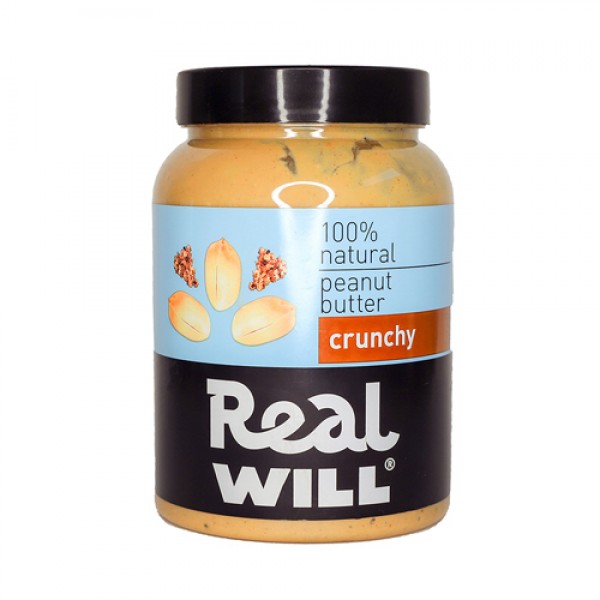 Real Will Паста `Crunchy`, арахисовая 1000 г...