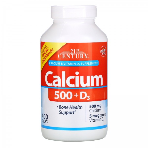 21st Century Кальций-500 и витамин D3 200 МЕ 400 т...