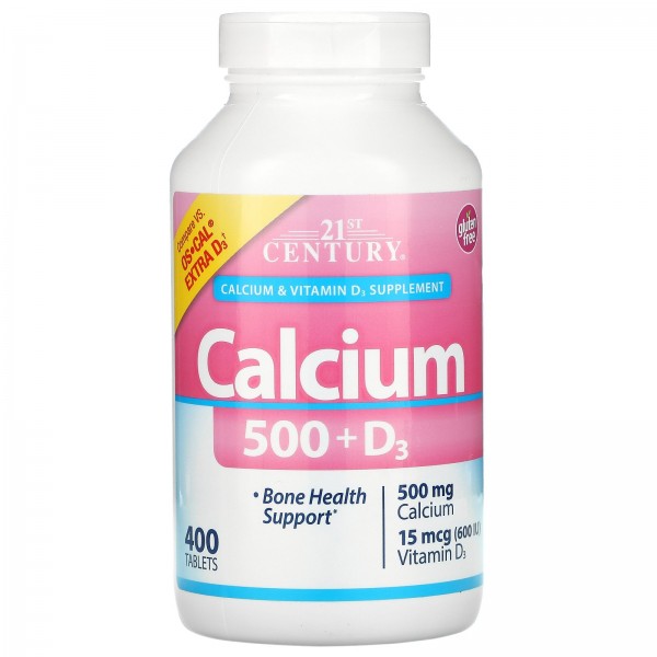 21st Century Кальций-500 и витамин D3 600 МЕ 400 т...