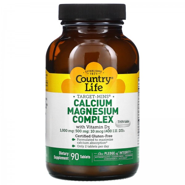 Country Life Target-Mins Calcium Magnesium Complex...