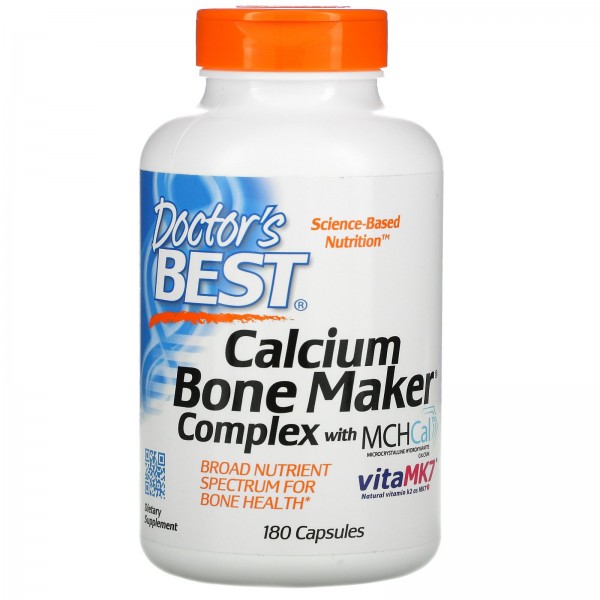 Doctor's Best CalciumBoneMaker комплекс с MCHCal и VitaMK7 180капсул