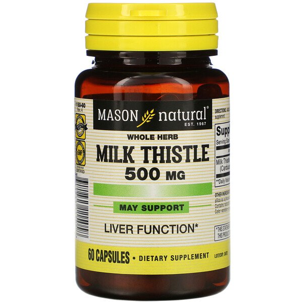 Mason Natural Экстракт молочного чертополоха 500 м...