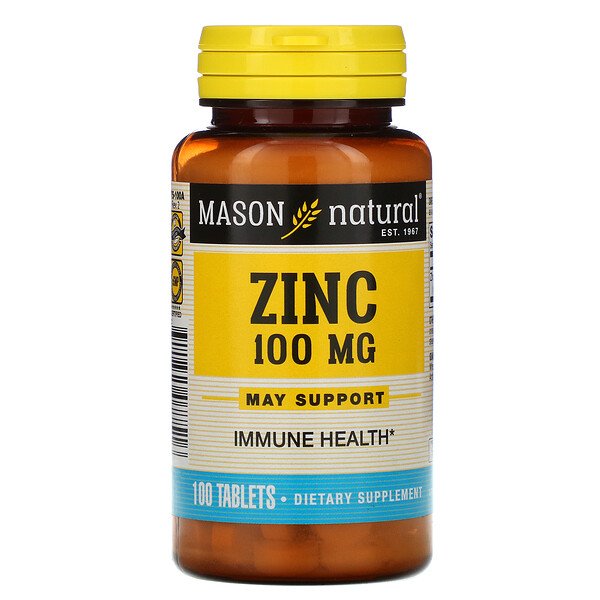Mason Natural Цинк глюконат 100 мг 100 таблеток