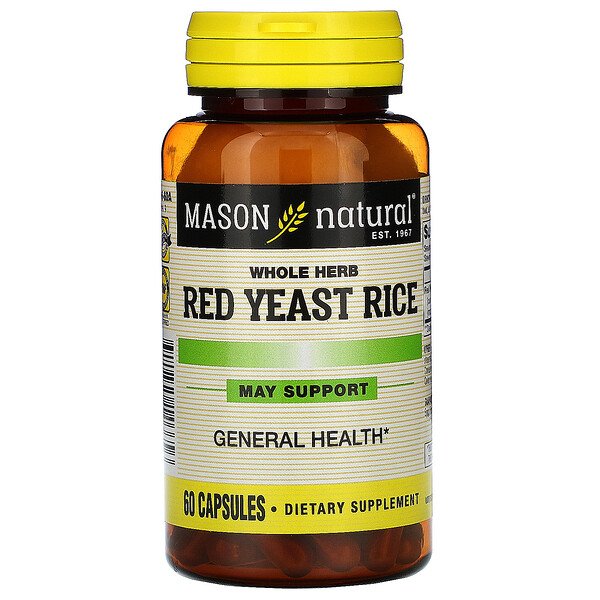Mason Natural Красный дрожжевой рис из цельных тра...
