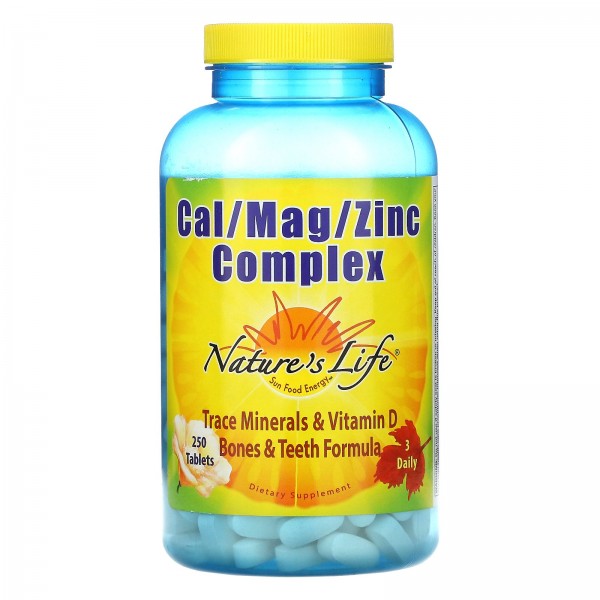 Nature's Life Комплекс Cal / Mag / Zinc 250 таблет...