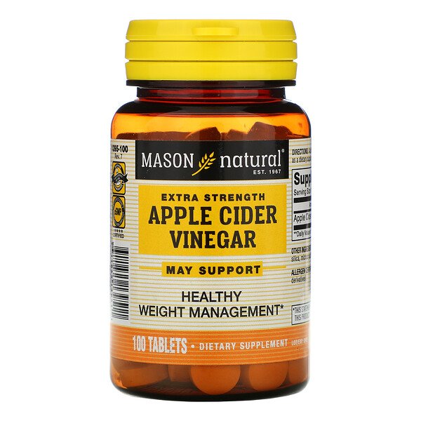 Mason Natural Яблочный уксус 100 таблеток...