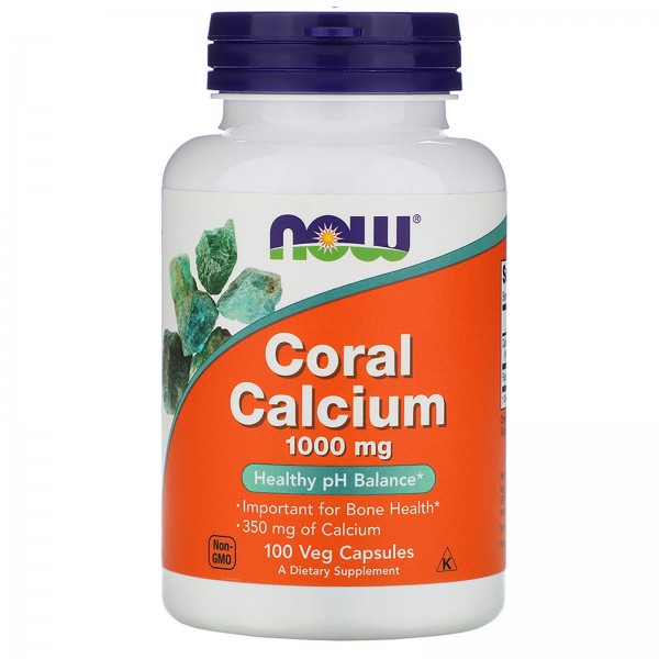 Now Foods Кальций из кораллов 1000 мг 100 растительных капсул