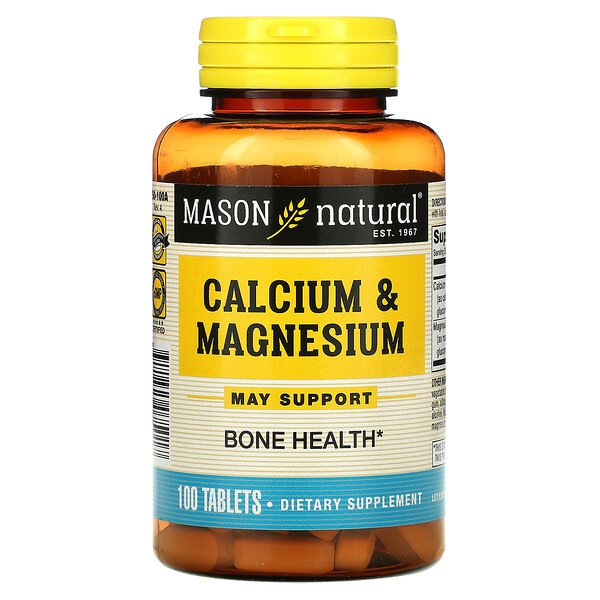 Mason Natural Кальций-магний 100 таблеток...