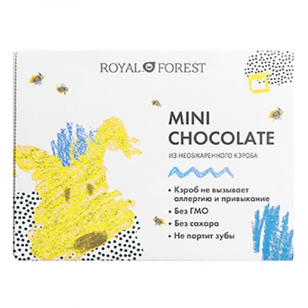 Royal Forest Шоколад из необжаренного кэроба, мини...