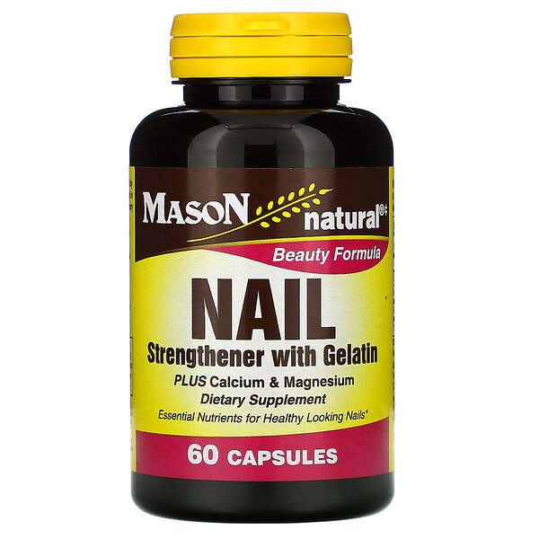 Mason Natural Комплекс для здоровых ногтей с желат...