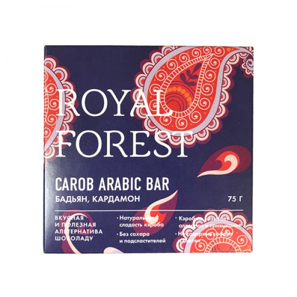 Royal Forest Шоколад `Арабский` с бадьяном и кардамоном 75 г