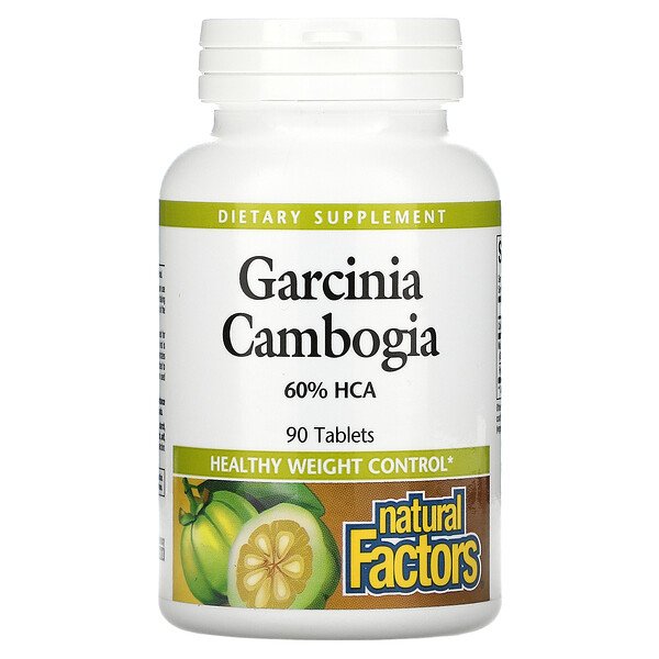 Natural Factors Гарциния камбоджийская 750 мг 90 т...