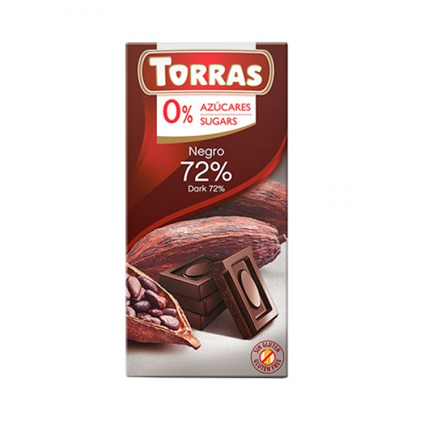 Torras Шоколад горький 72% 75 г
