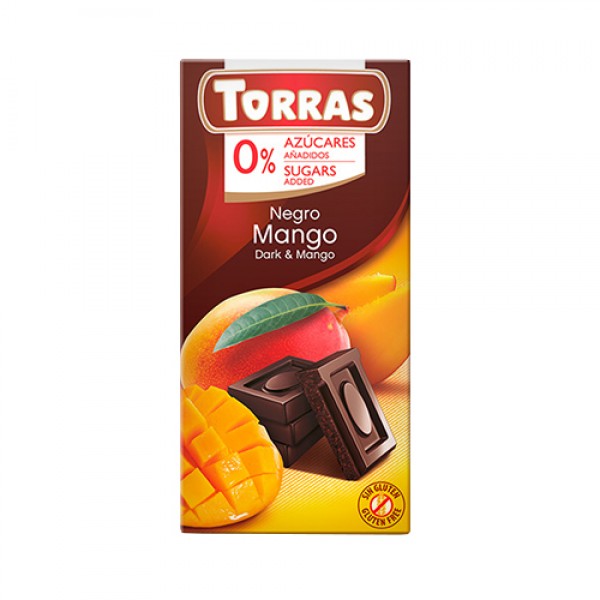 Torras Шоколад тёмный с манго 75 г...