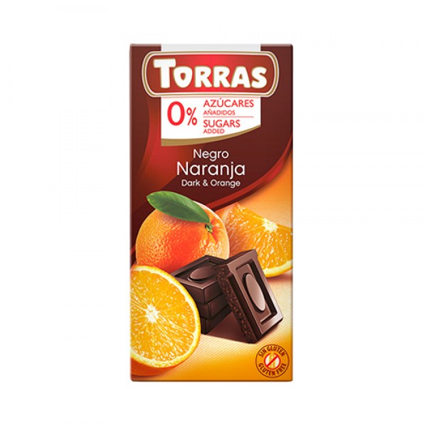 Torras Шоколад тёмный с апельсином 75 г...