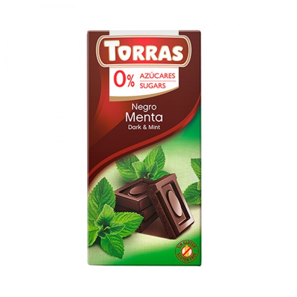 Torras Шоколад тёмный с мятой 75 г...