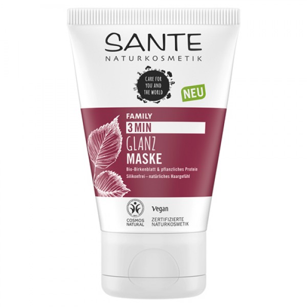 Sante Экспресс-маска с био-берёзой и растительными протеинами, для блеска волос 100 мл