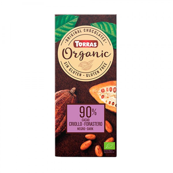 Torras Шоколад горький `Organic` 90% 100 г
