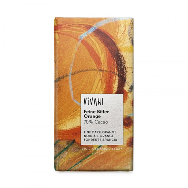 Vivani Тёмный шоколад с апельсином, 70% какао 100 ...