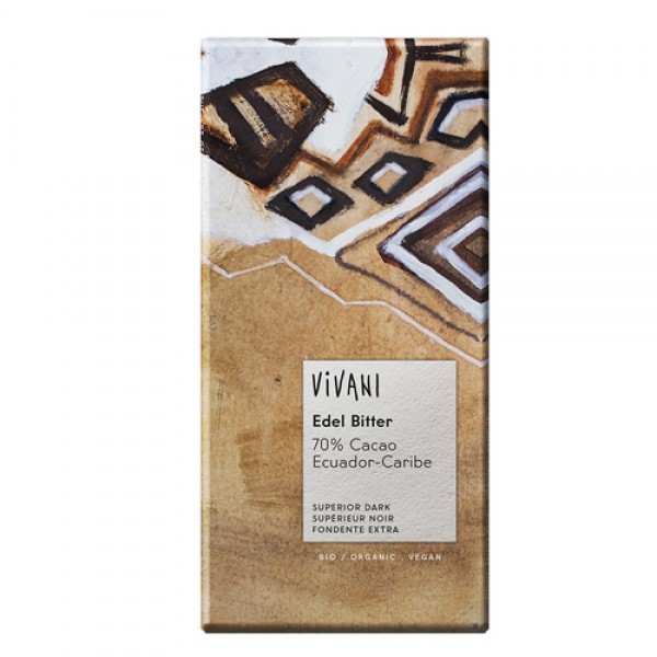 Vivani Превосходный тёмный `Эквадорский шоколад` 70% какао 100 г