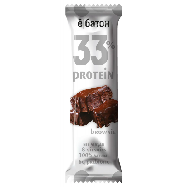 Ё|батон Батончик неглазированный 33% protein 45 г Брауни