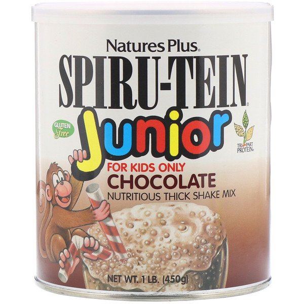 Nature's Plus Spiru-Tein Junior смесь для приготовления коктейлей Шоколад 450 г