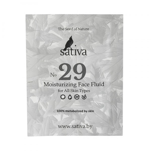Sativa Крем-флюид для лица увлажняющий №29, пробни...