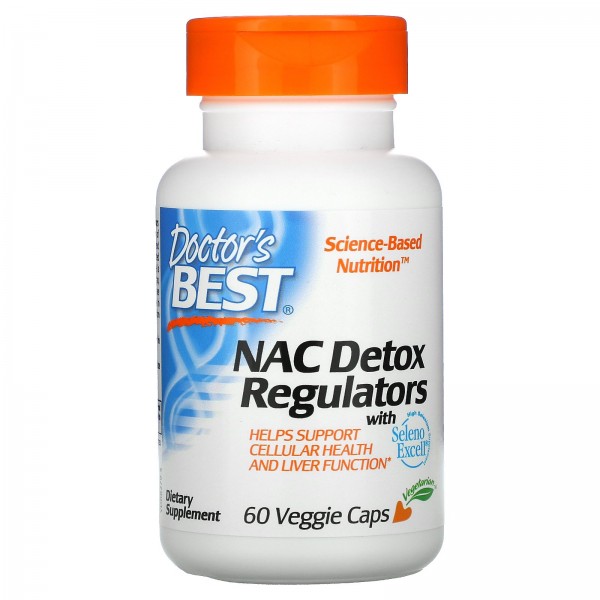 Doctor's Best N-ацетилцистеин NAC 60 вегетариански...