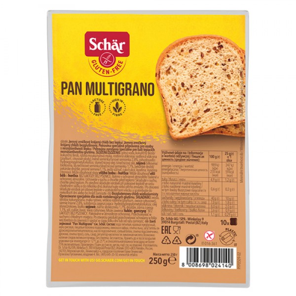 Schaer Хлеб зерновой `Pan Multigrano` 250 г...