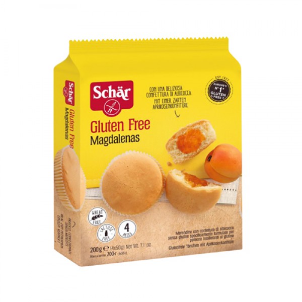Schaer Кексы с абрикосовым джемом `Magdalenas` 200 г