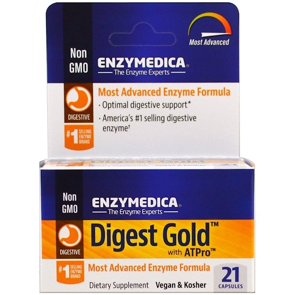 Enzymedica DigestGold с ATPro с пищеварительными ферментами 21 капсула