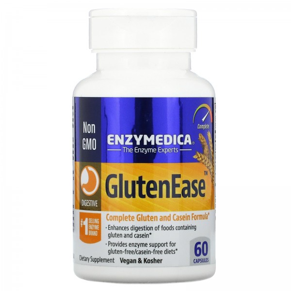Enzymedica Ферменты GlutenEase 60 капсул