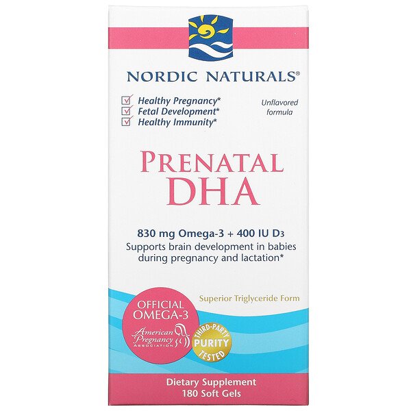 Nordic Naturals Prenatal DHA пренатальная ДГК без ...