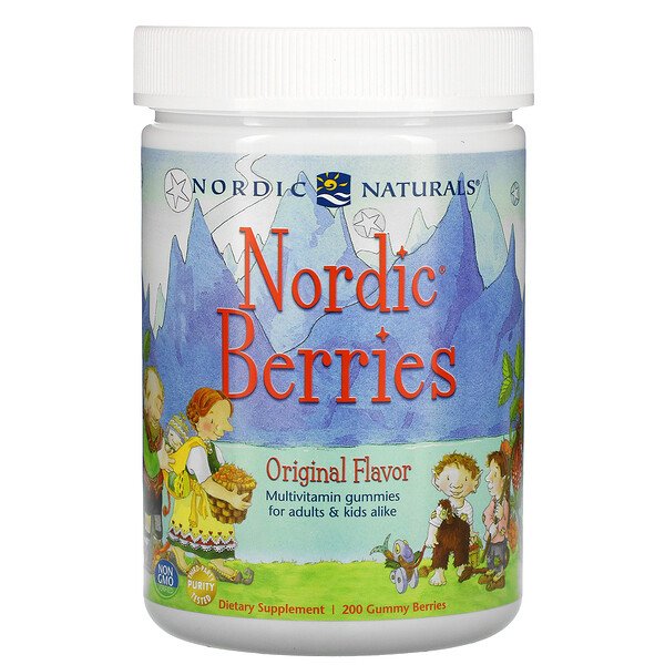 Nordic Naturals Мультивитамины Nordic Berries 200 жевательных конфет