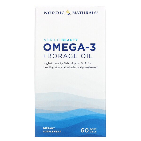 Nordic Naturals Nordic Beauty Omega-3 с маслом буранчика 60 софтгель