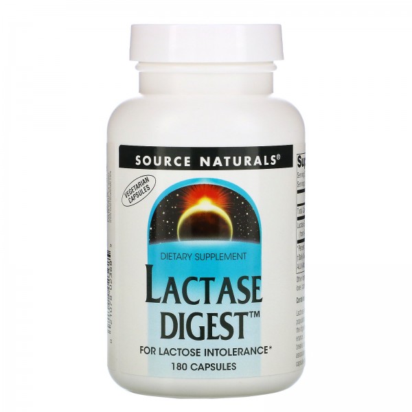 Source Naturals Lactase Digest 180капсул