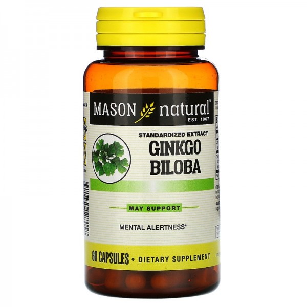 Mason Natural Гинкго Билоба 60 мг 60 капсул...