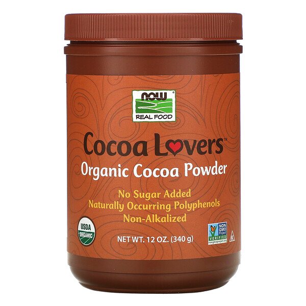 Now Foods Real Food Cocoa Lovers органический кака...