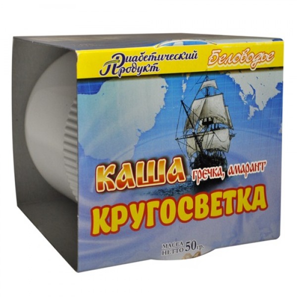 Беловодье Каша `Кругосветка`, гречка и амарант 50 г