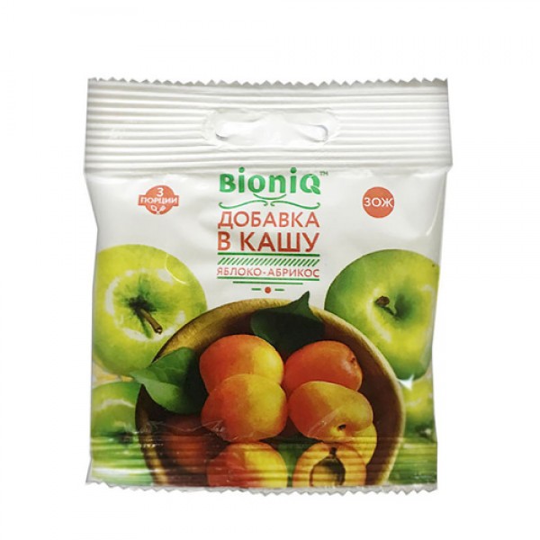 BioniQ Добавка в кашу `Яблоко-абрикос` 15 г