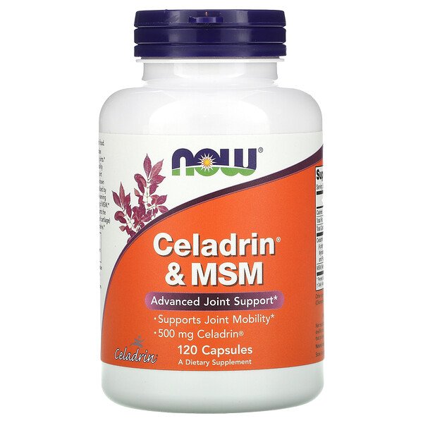 Now Foods Celadrin и МСМ метилсульфонилметан 120 капсул