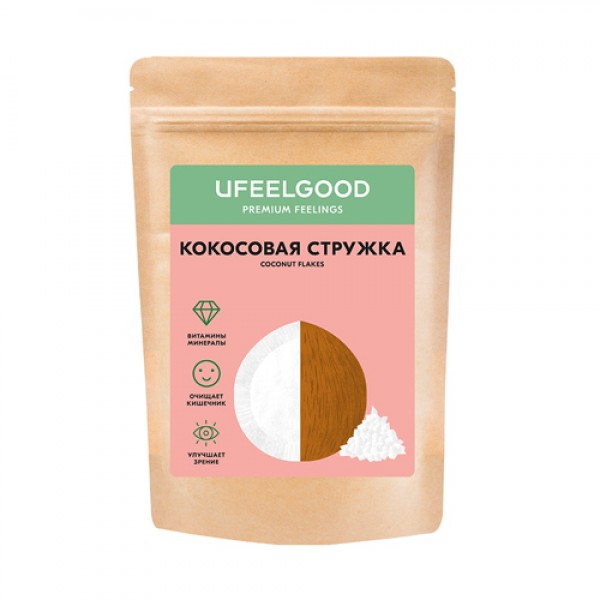 Ufeelgood Кокосовая стружка / Coconut desicated organic 200 г