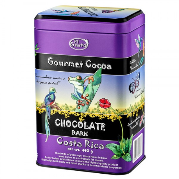 El Gusto Какао `Gourmet cocoa chocolate dark`, тёмный 450 г