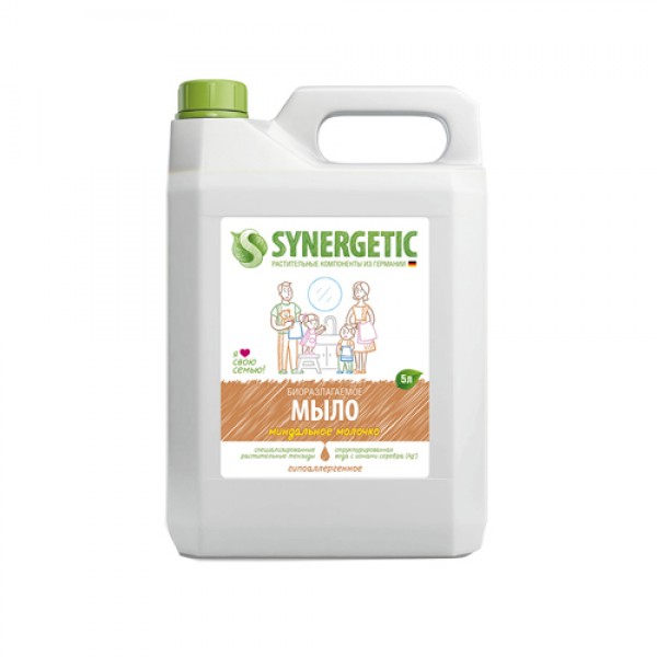 Synergetic Жидкое мыло `Миндальное молочко` 5000 мл