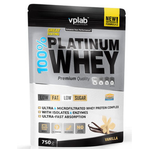 VP Laboratory Протеин 100% Platinum Whey 750 г Ваниль