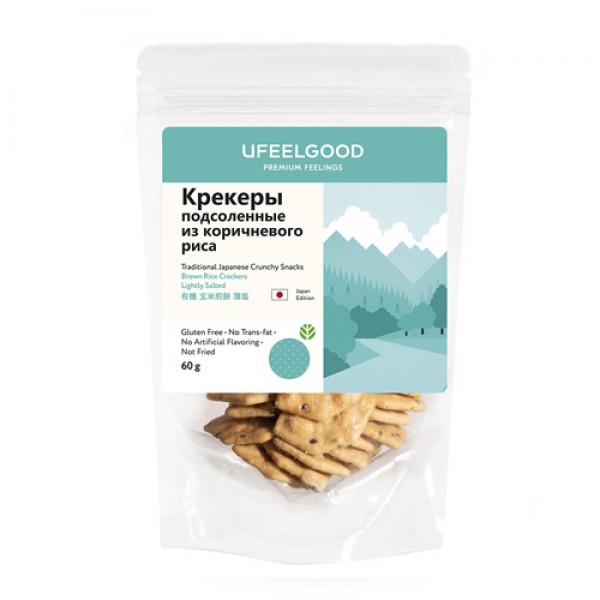 Ufeelgood Крекер рисовый подсоленный / Brown rice ...