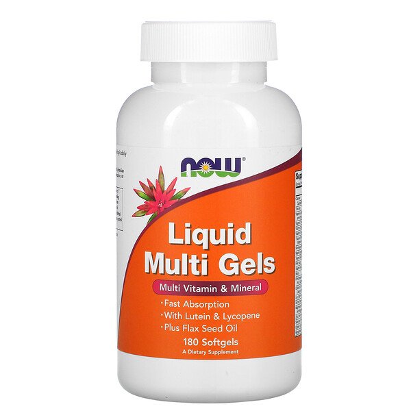 Now Foods Мультивитамины Liquid Multi Gels 180 мяг...