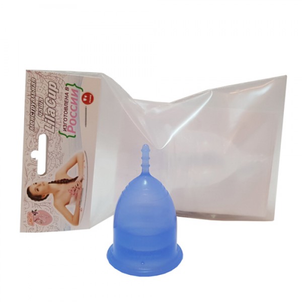 LilaCup Чаша менструальная 'Практик', синяя L 25 мл