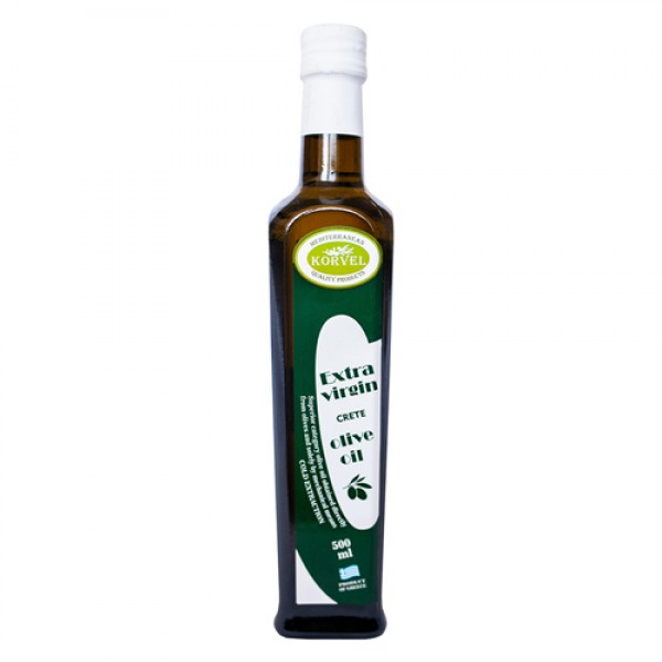 KORVEL Масло оливковое Extra Virgin `Крит,` бутылка Данае 500 мл