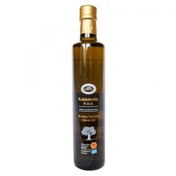 KORVEL Масло оливковое Extra Virgin `P.D.O. Каламата`, бутылка Дорика 500 мл
